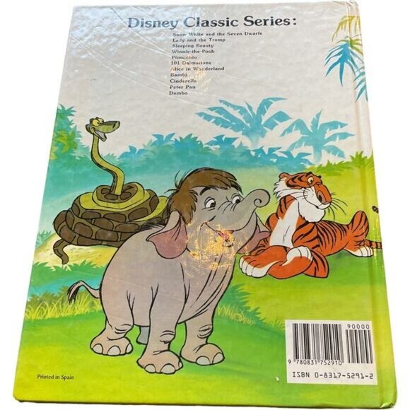 Walt Disneys Jungle Book Hardcover Edition 1986 Gallery Books Classic Series - Picture 2 of 9